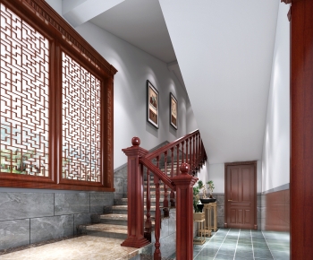 Chinese Style Stairwell-ID:734596971