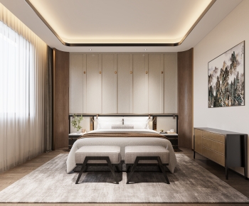 New Chinese Style Bedroom-ID:267400039