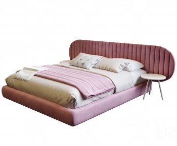 Modern Double Bed-ID:640780917