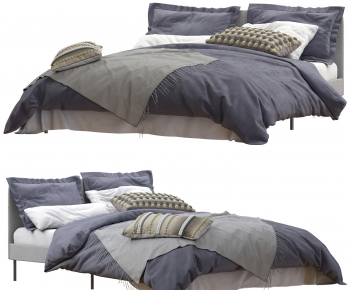 Modern Double Bed-ID:357640039