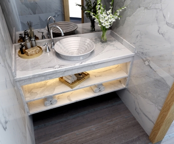 Modern Bathroom Cabinet-ID:296058892