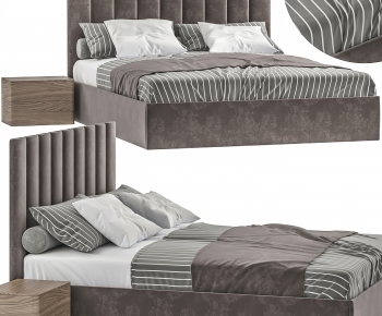 Modern Double Bed-ID:961236954