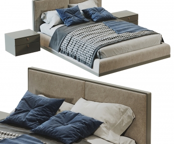 Modern Double Bed-ID:641590121