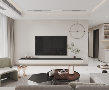 Modern A Living Room-ID:710422999