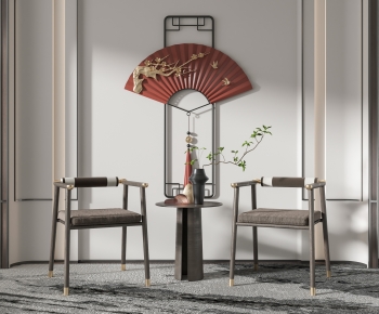 New Chinese Style Single Chair-ID:195847996
