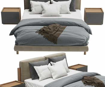 Modern Double Bed-ID:762032032