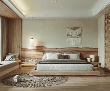Wabi-sabi Style Bedroom-ID:800862071