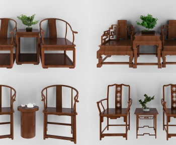 New Chinese Style Lounge Chair-ID:833767891