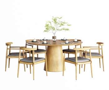 New Chinese Style Dining Table And Chairs-ID:592780112