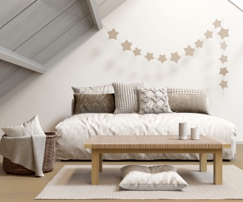 Nordic Style Double Bed-ID:525759941