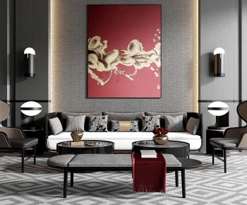 New Chinese Style Sofa Combination-ID:497204073