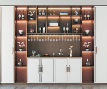 New Chinese Style Wine Cabinet-ID:797833927