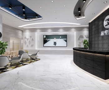 Modern Office Reception Desk-ID:689559045