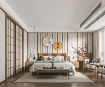 Japanese Style Bedroom-ID:972697975