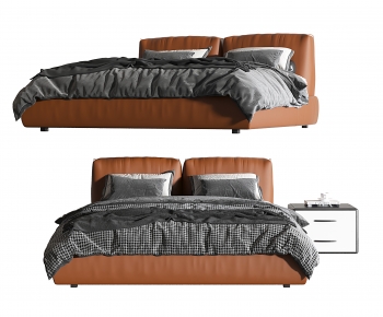 Modern Double Bed-ID:896649433