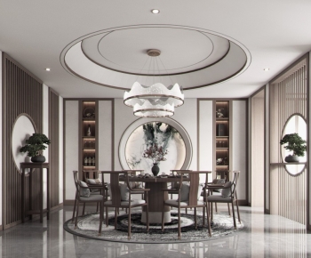 New Chinese Style Dining Room-ID:398216962