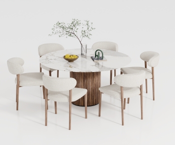 Wabi-sabi Style Dining Table And Chairs-ID:285928968