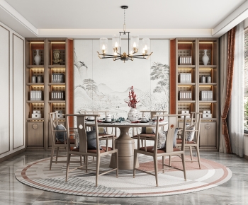 New Chinese Style Dining Room-ID:774982935
