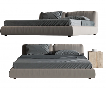 Modern Double Bed-ID:427545076