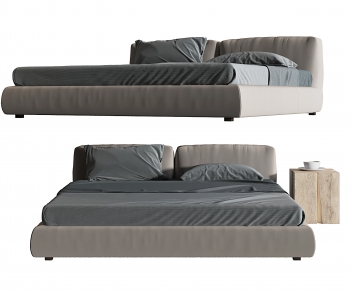 Modern Double Bed-ID:618885998