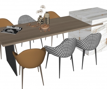 Modern Dining Table And Chairs-ID:421992066