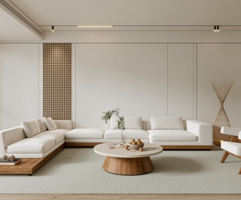 Wabi-sabi Style A Living Room-ID:784954079