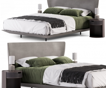 Modern Double Bed-ID:977566009