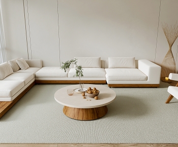 Wabi-sabi Style Sofa Combination-ID:430829054