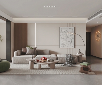 Modern A Living Room-ID:373727082