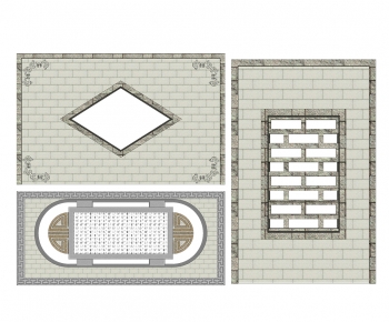 New Chinese Style Building Component-ID:841748957