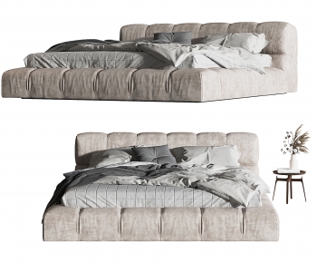Modern Double Bed-ID:549026011