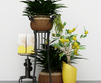 Modern Potted Green Plant-ID:298177962