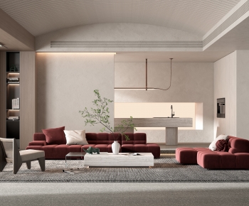 Wabi-sabi Style A Living Room-ID:330749993