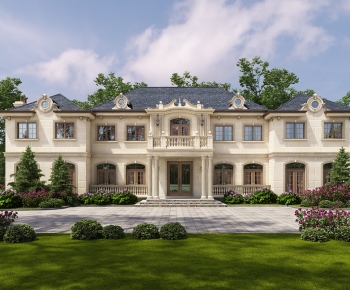European Style Villa Appearance-ID:330878024