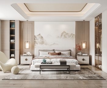 New Chinese Style Bedroom-ID:948735007