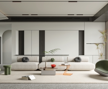 Modern Wabi-sabi Style A Living Room-ID:587174898