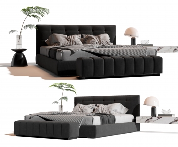 Modern Double Bed-ID:588078985