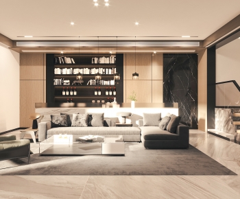 Modern A Living Room-ID:853739022