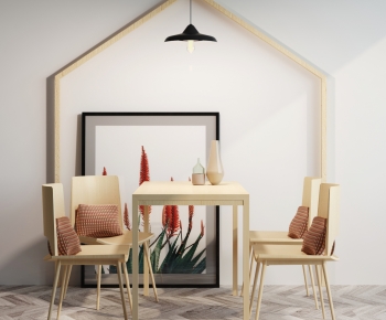 Modern Dining Table And Chairs-ID:957833058