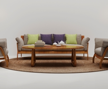New Chinese Style Sofa Combination-ID:352528105