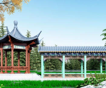 Chinese Style Ancient Architectural Buildings-ID:949487927