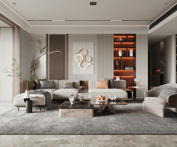 Modern A Living Room-ID:654684077