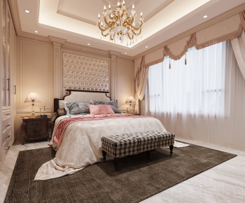 American Style Bedroom-ID:609298943