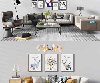 Modern Nordic Style Sofa Combination-ID:829308999