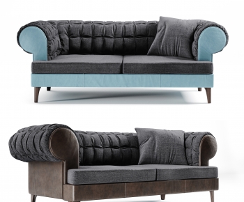 Simple European Style A Sofa For Two-ID:779140956