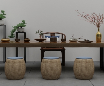 New Chinese Style Tea Tables And Chairs-ID:769202954