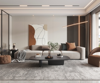 Modern A Living Room-ID:294099091