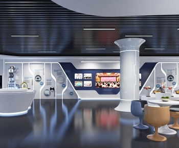 现代科技馆展厅3D模型