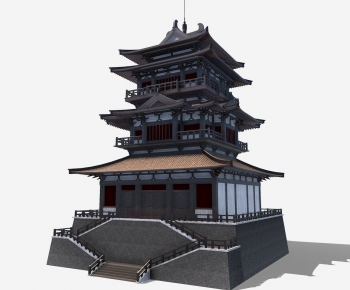 Chinese Style Ancient Architectural Buildings-ID:799119005