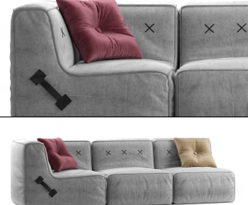 Modern Three-seat Sofa-ID:988744021